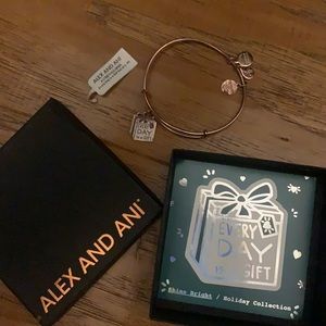 NWT Alex and Ani Rose Gold Bangle